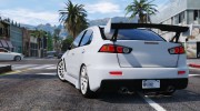 Mitsubishi Lancer Evo X для GTA 5 миниатюра 4