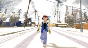 Эш Кетчум из мультсериала Покемон para GTA San Andreas miniatura 3