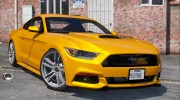 Ford Mustang GT 2015 v1.1 for GTA 5 miniature 1