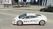 Lamborghini Gallardo LP560-4 Polizia для GTA 4 миниатюра 2