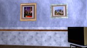 Новые картины в доме Карла for GTA San Andreas miniature 1