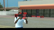 Sniper Rifle black and red para GTA San Andreas miniatura 1