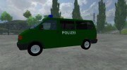 Volkswagen Transporter T4 Police para Farming Simulator 2013 miniatura 2
