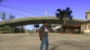 CJ в футболке (Talk Radio) para GTA San Andreas miniatura 3