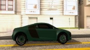 Audi R8 Custom для GTA San Andreas миниатюра 5