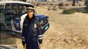 Russian Traffic Officer Dark Blue Jacket para GTA 5 miniatura 1