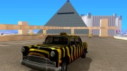 Zebra Cabbie для GTA San Andreas миниатюра 1