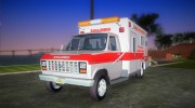 Ford Econoline 1986 Ambulance para GTA Vice City miniatura 1