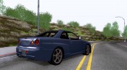 Nissan Skyline GT-R R34 V-Spec для GTA San Andreas миниатюра 4
