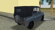 УАЗ 469 военный для GTA Vice City миниатюра 4