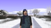 Skin GTA Online в шапке и шарфе para GTA San Andreas miniatura 1