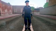 Полковник ДПС в зимней форме для GTA San Andreas миниатюра 1