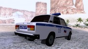 ВАЗ 2107 Полиция для GTA San Andreas миниатюра 4