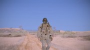 Ghost Desert Soldier Dark Mask with Backpack для GTA San Andreas миниатюра 4