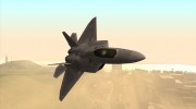 Lockheed Martin F-22 Raptor for GTA San Andreas miniature 1