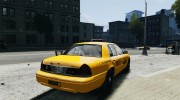 Ford Crown Victoria 2003 v.2 Taxi for GTA 4 miniature 4