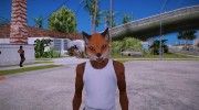 Fox mask (GTA V Online) для GTA San Andreas миниатюра 3