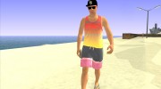 Skin GTA V Online в летней одежде для GTA San Andreas миниатюра 3