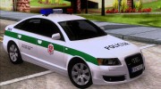Audi A6 C6 Lithuanian Police для GTA San Andreas миниатюра 3