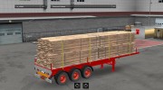 Old School Flatbed Trailer for Euro Truck Simulator 2 miniature 1