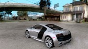 Audi R8 V10 5.2. FSI для GTA San Andreas миниатюра 3