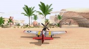 P51D Mustang Red Tails для GTA San Andreas миниатюра 2