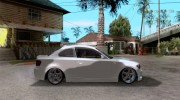 BMW 135i Coupe Stock для GTA San Andreas миниатюра 5