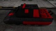 Черно-красные зоны пробития E-100 для World Of Tanks миниатюра 2