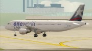Airbus A320-200 LAN Argentina - Oneworld Alliance Livery (LV-BFO) for GTA San Andreas miniature 16
