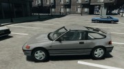 Honda CRX 1991 para GTA 4 miniatura 2
