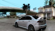 Mitsubishi Lancer Evo 2010 для GTA San Andreas миниатюра 3