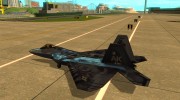 F-22 Starscream para GTA San Andreas miniatura 2