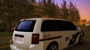 2008 Dodge Caravan China Police для GTA San Andreas миниатюра 5
