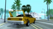 Plymouth Roadrunner Superbird V10 TT для GTA San Andreas миниатюра 8