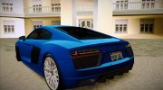 Audi R8 V10 Plus 2017 for GTA San Andreas miniature 3