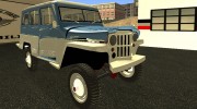 Jeep Station Wagon 1959 / Rural Willys для GTA San Andreas миниатюра 9