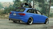 2014 Audi Avant RS4 para GTA 5 miniatura 3