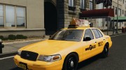 Ford Crown Victoria NYC Taxi 2012 для GTA 4 миниатюра 1