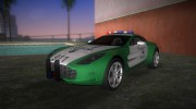 Aston Martin One-77 Police para GTA Vice City miniatura 1