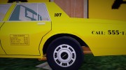 Chevrolet Caprice 1986 MST Cab для GTA 3 миниатюра 9