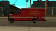 LSFD Ambulance из GTA V для GTA San Andreas миниатюра 4