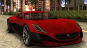 Rimac Concept One для GTA San Andreas миниатюра 1