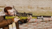 Снайперская винтовка AW L115A1 с глушителем v3 for GTA 4 miniature 1