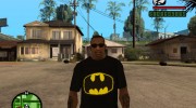 Футболка Бэтмен para GTA San Andreas miniatura 1