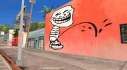 Trollface graffiti для GTA San Andreas миниатюра 4