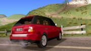 Range Rover Sport для GTA San Andreas миниатюра 4