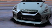 2017 Nissan GTR R35 Premium Liberty Walk LB Performance для GTA San Andreas миниатюра 5