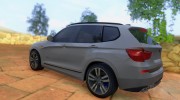 BMW X3 F25 2012 для GTA San Andreas миниатюра 3