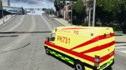Mercedes-Benz Sprinter PK731 Ambulance for GTA 4 miniature 3