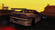 Nissan Skyline R34 для GTA San Andreas миниатюра 2
